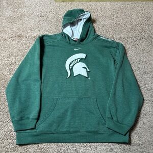 Vintage Nike Michigan State Spartans green hoodie women’s large